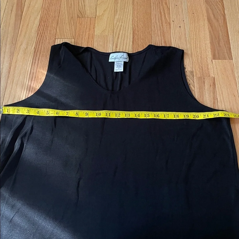 Carolyn Strauss Collection Top Womens 2X Black Sleeveless Blouse Minimalist - Picture 3 of 7